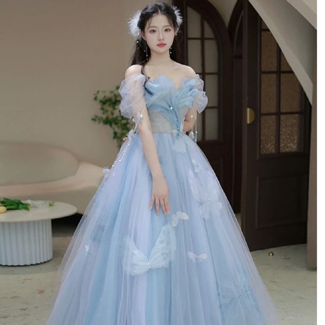 Yesstyle 2025 Yesstyle Prom Dresses 3/4-Sleeve Sequined Mesh Short Prom  Dress