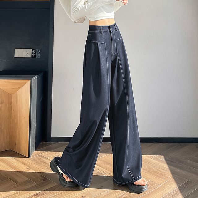 Dragan Pulse-High Rise Wide Leg Jeans
