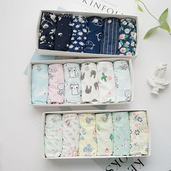 MEOKO - Set of 6: Print Panties MEOKO - Set of 6: Print Panties