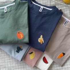 子俊 - 中袖刺繡T裇 子俊 - 中袖刺繡T裇