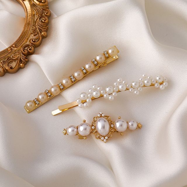 Kayochs-Faux Pearl Alloy Hair Pin various designs