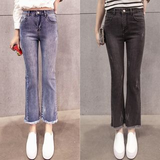 fray skinny jeans