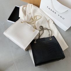 Diamante - Croc Grain Tote Bag Diamante - Croc Grain Tote Bag