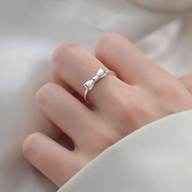 JVL 925 Sterling Silver Bow Ring YesStyle