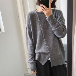 side button sweater