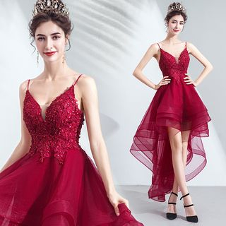 Caprice - Spaghetti Strap Embellished 