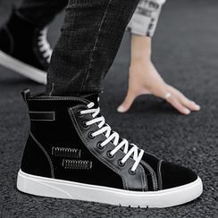 HANO - High Top Lace-Up Sneakers HANO - High Top Lace-Up Sneakers