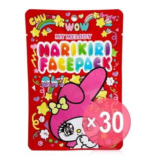 ASUNAROSYA - Sanrio My Melody Narikiri Face Pack Cute Nabeyuka (x30) (Bulk Box)
