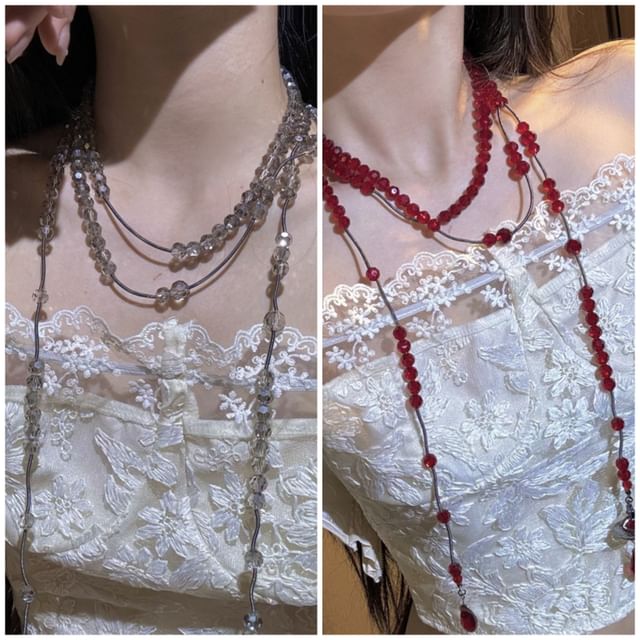 Chimerro-Beaded Layered Necklace