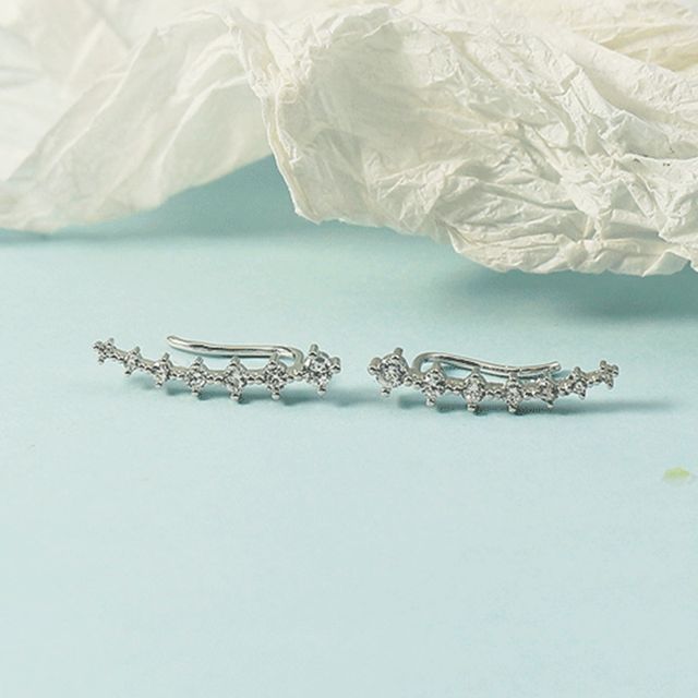 Forainer-Rhinestone Ear Cuff