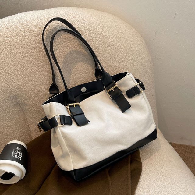 Two-Tone Canvas Bag