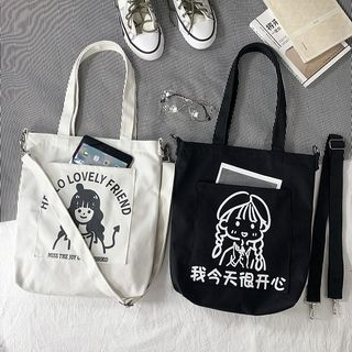 Canvas printed tote discount bags