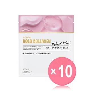 MISSHA - 24K Prime Gold Collagen Hydrogel Mask  (x10) (Bulk Box)