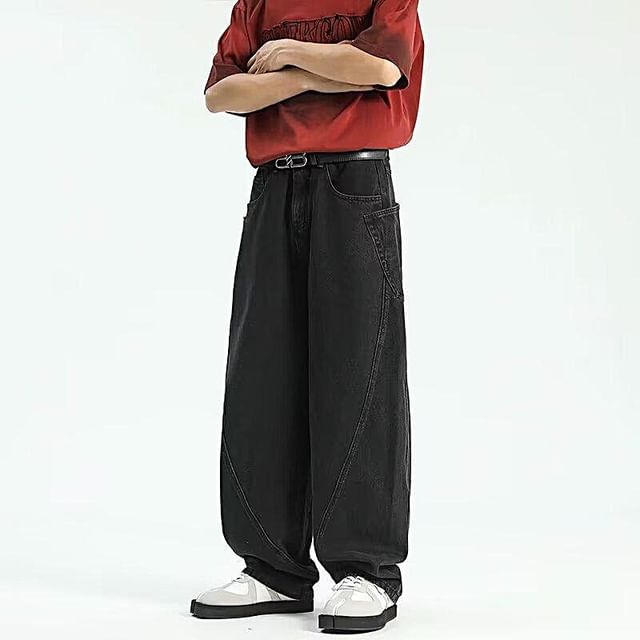 Real Boy-High Waist Washed Harem Jeans