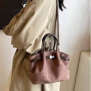 Skyglow-Belted Crossbody Tote Bag