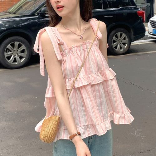 アンヌークVelourstrap Frill Camisole Velourstrap Frill Camisole（キャミソール）｜ànuke