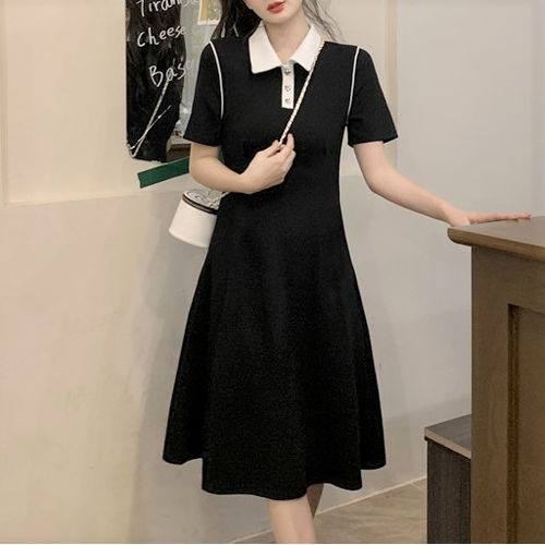 Korean polo clearance dress