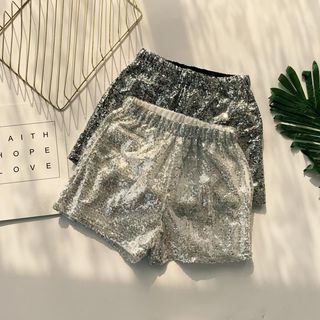 Lucuna-Sequined Shorts