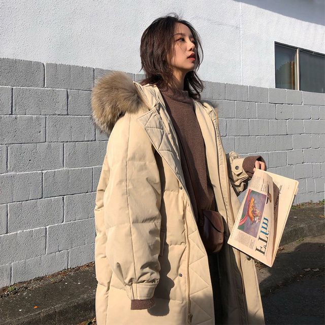 Sienne-Hooded Long Padded Jacket
