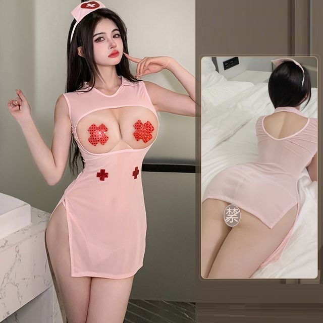 Candyiry-Nurse Lingerie Costume Set