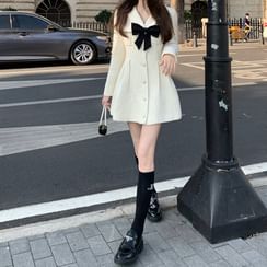 JIUHOJI - Bow Blazer Short Dress