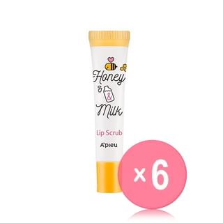 A'PIEU - Honey & Milk Lip Scrub (x6) (Bulk Box)