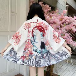 AKANYA - Print Kimono Jacket AKANYA - Print Kimono Jacket