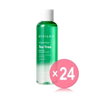 Mary&May - Vegan Cica Tea Tree AHA PHA Blemish Toner (x24) (Bulk Box)
