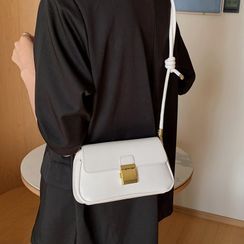 Miloes - Faux Leather Crossbody Bag Miloes - Faux Leather Crossbody Bag