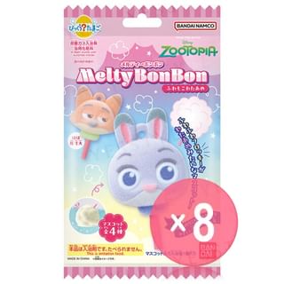 Bandai - Melty Bonbon Zootopia Fluffy Cotton Candy Bath Ball (x8) (Bulk Box)