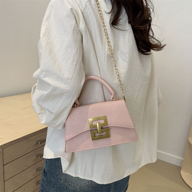 Mulgam-Buckle Top Handle Crossbody Bag