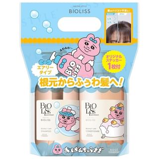 Kose - Opanchu Bioliss Pure Retouch Bouncy Airy Shampoo & Conditioner Set