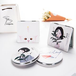 Eranso - Print Square/Round Portable Mirror Eranso - Print Square/Round Portable Mirror