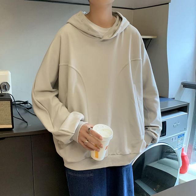 Trimecca-Plain Oversized Hoodie