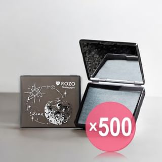 ROZO - Bamboo Charcoal Blotting Paper with Mirror / Refill (x500) (Bulk Box)