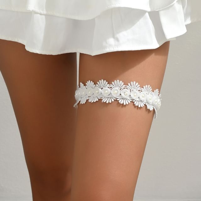 Doowex-Beaded Lace Garter