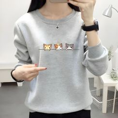 Manki - Cat Print Pullover Manki - Cat Print Pullover