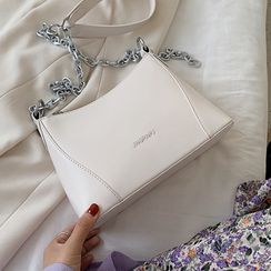 Kunado - 翻蓋刺繡斜挎包 Kunado - 翻蓋刺繡斜挎包