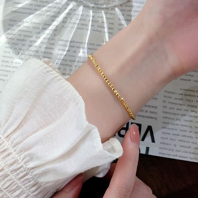Seirios-Bead Alloy Bracelet