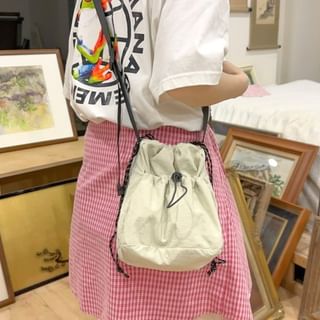 Hikuozy-Drawstring Multi-Pocket Crossbody Bag