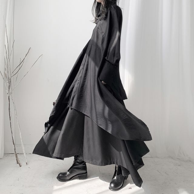 Ravenstem-Oversized Long Shirt