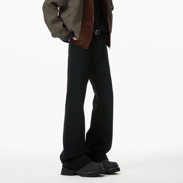 Priam-Mid Rise Washed Bootcut Jeans