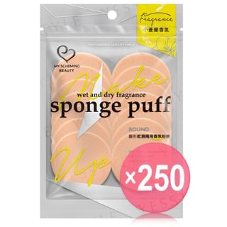 My Scheming - Round Wet & Dry Fragrance Sponge Puff (x250) (Bulk Box)