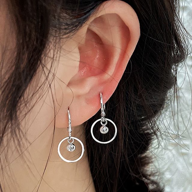 Chimerro-Hoop Alloy Dangle Earring