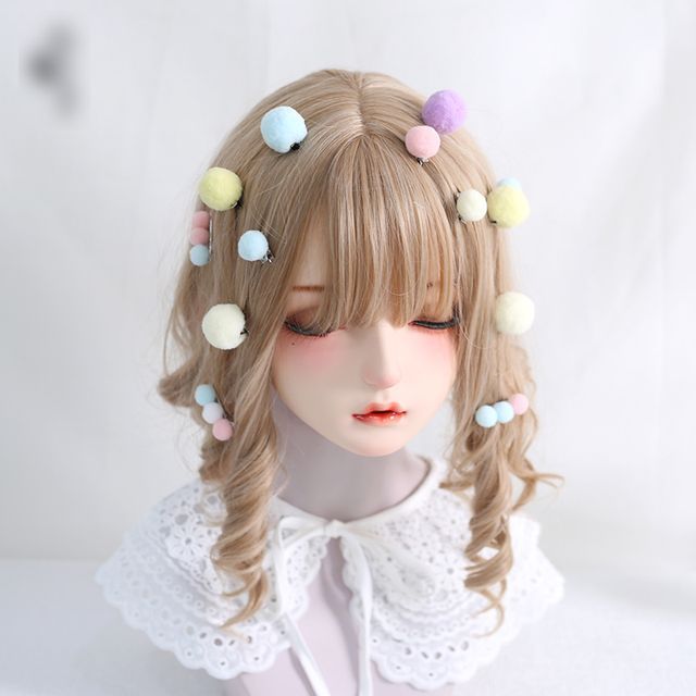 Elfis-Pom Pom Hair Clip Set