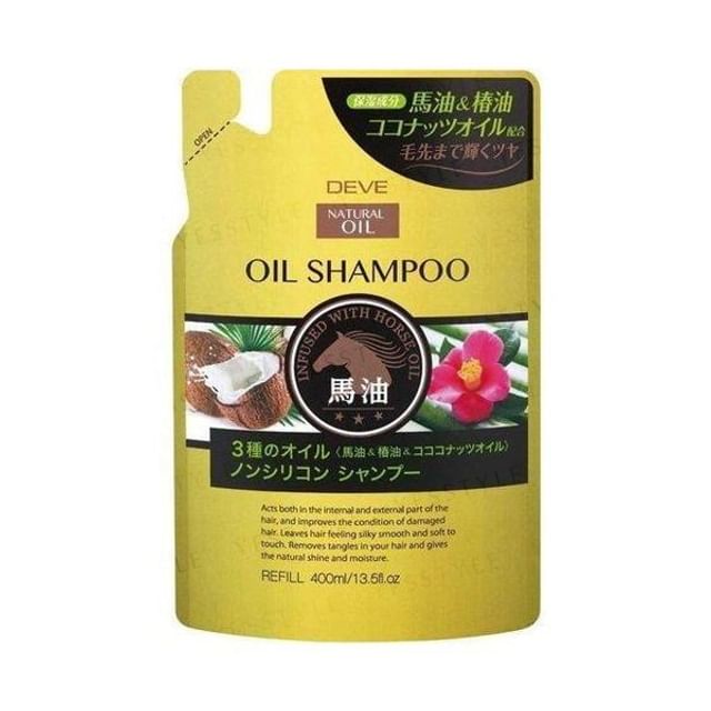 KUMANO COSME-Deve Shampoo mit naturbelassenem Öl Nachfüllpack-400ml