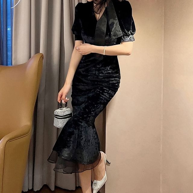 off shoulder maxi dress Nova Ruffle Off Shoulder Maxi Dress