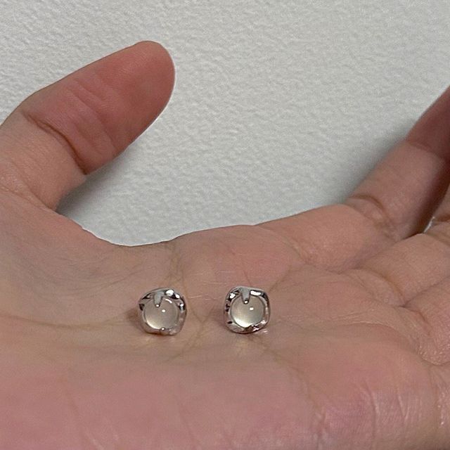 Dashiro-Agate Alloy Stud Earring