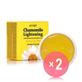 PETITFEE - Chamomile Lightening Hydrogel Eye Mask 60pcs 2pcs Bundle Set