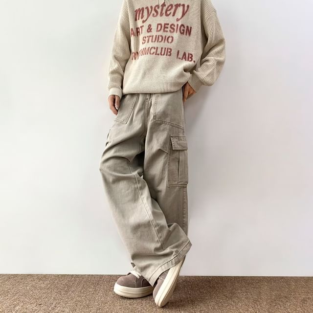Urtishia-High Waist Cargo Pants